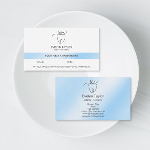 Tarjeta De Visita Cita de blanqueamiento de dientes Clínica dental D