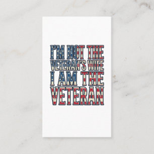 Tarjeta De Visita Cita de esposa veterana diseño vectorial vintage p