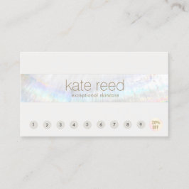 Tarjeta De Visita Cita de fidelidad del cliente con Punch de 10 conc