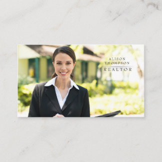 Tarjeta De Visita Cita de fotografía de Real Inmobiliaria Realtor