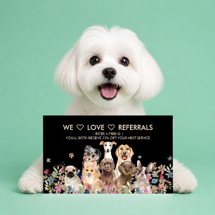 Tarjeta De Visita Cita de juego en guardería de perros