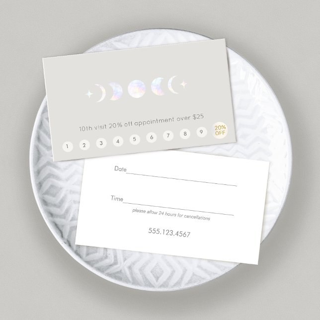 Tarjeta De Visita Cita de Lealtad del Cliente de Moon 10 Punch (Subido por el creador)