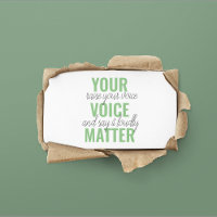 Cita de motivación positiva de verde para tu voz