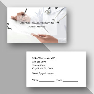 Tarjeta De Visita Cita de Práctica Médica Familiar