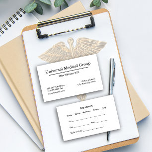 Tarjeta De Visita Cita del Médica médico