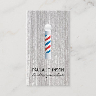 Tarjeta De Visita Cita del pólice de barbero