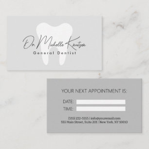Tarjeta De Visita Cita Dental Profesional