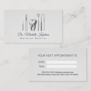 Tarjeta De Visita Cita Dental Profesional