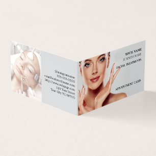 Tarjeta De Visita Cita en el salón de belleza y cuidado de la piel