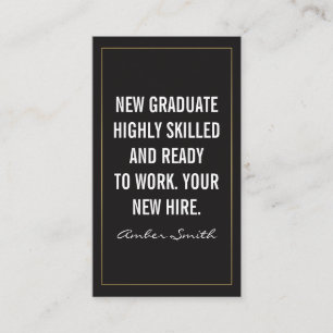 Tarjeta De Visita Cita en negrita