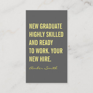 Tarjeta De Visita Cita en negrita