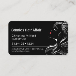 Tarjeta De Visita Cita Hairstylist moderna