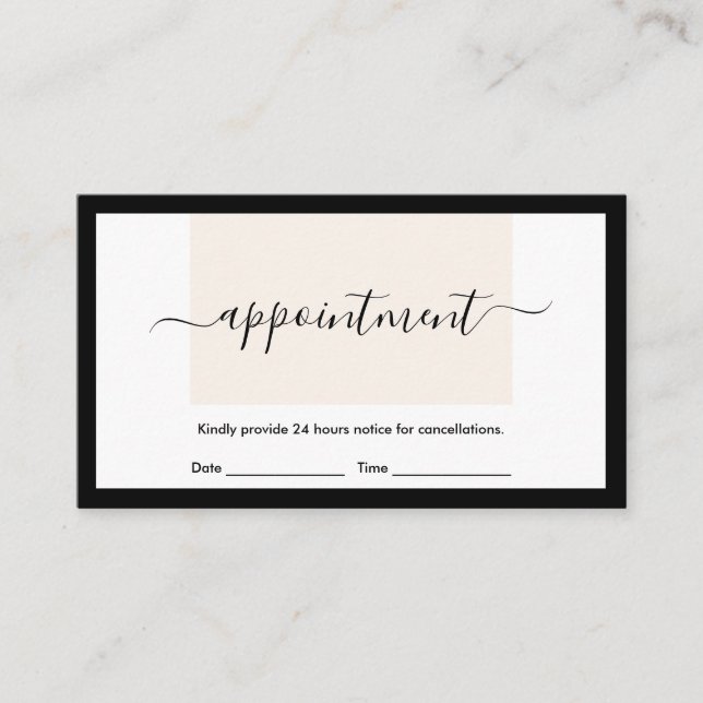 Tarjeta De Visita Cita moderna de caligrafía de Moda de diseño limpi (Anverso)