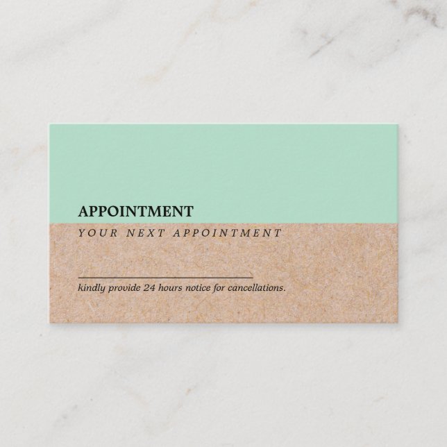 Tarjeta De Visita Cita moderna de PrintedKraft del acento de la (Anverso)