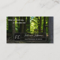 Cita motivadora positiva con rastro forestal