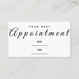 Tarjeta De Visita Cita musical Recuerde a tarjeta su próxima visita