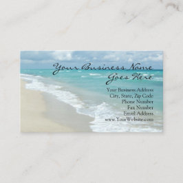 Tarjeta De Visita Cita Relajante Beach Elegant Spa Masaje