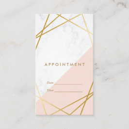 Tarjeta De Visita Cita vertical geométrica minimalista moderna