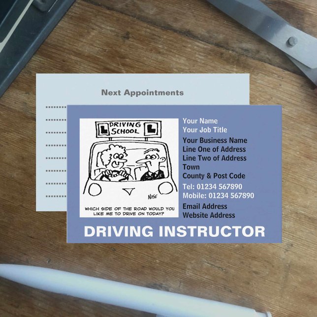 Tarjeta De Visita Citas de instructores de conducción (Subido por el creador)