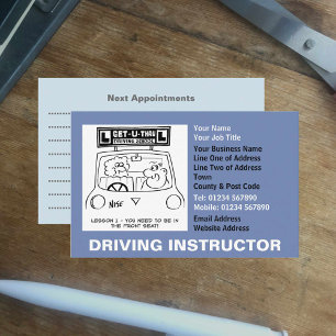 Tarjeta De Visita Citas de instructores de conducción
