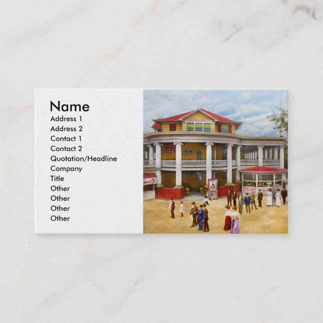 Tarjeta De Visita City - OH - The Chester Park Club House 1909 (Anverso)