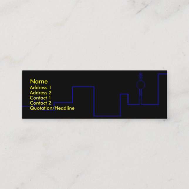 Tarjeta de visita City Scape (Anverso)