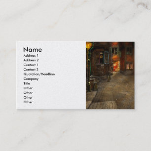 Tarjeta De Visita Ciudad - Alemania - En una calle de esquina 1904