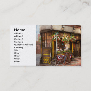 Tarjeta De Visita Ciudad - Boston mA - la taberna del dragón verde