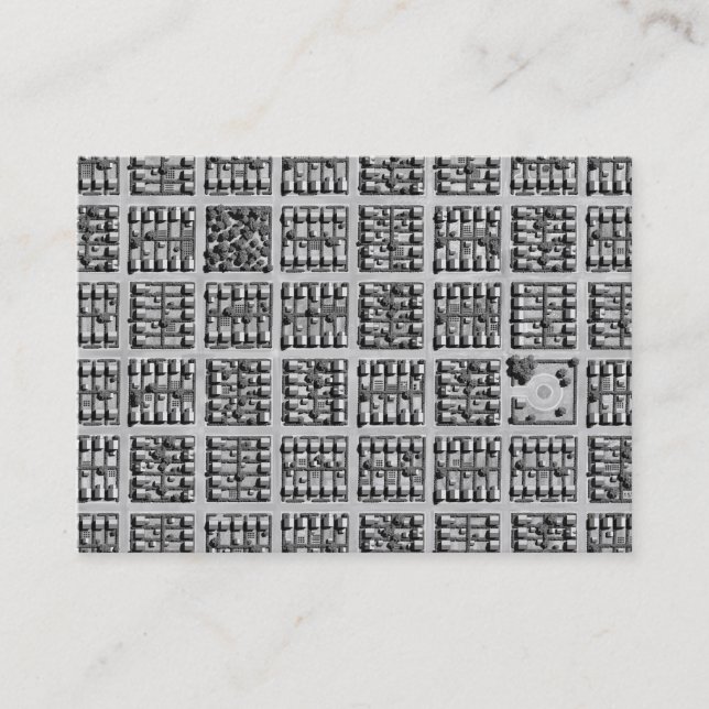 Tarjeta De Visita Ciudad cuadrada (Anverso)