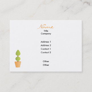 Tarjeta De Visita Ciudad de Peach
