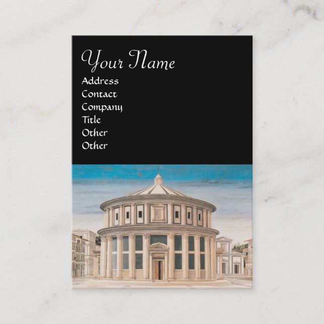 Tarjeta De Visita CIUDAD IDEAL, negro (Anverso)