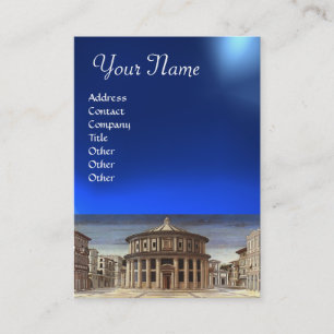 Tarjeta De Visita CIUDAD IDEAL, zafiro azul brillante