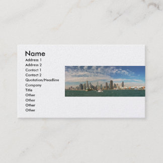 Tarjeta De Visita Ciudad - Línea aérea de Chicago y muelle naval