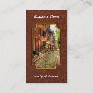 Tarjeta De Visita Ciudad - MAMÁES de Boston - Calle Acorn