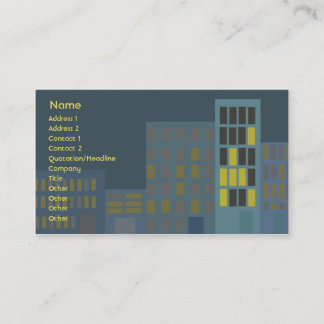 Tarjeta De Visita Ciudad - negocio