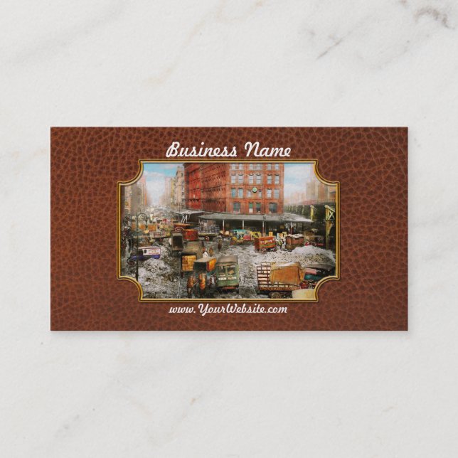 Tarjeta De Visita Ciudad - Nueva York - Atrapada en la rutina 1920 (Anverso)