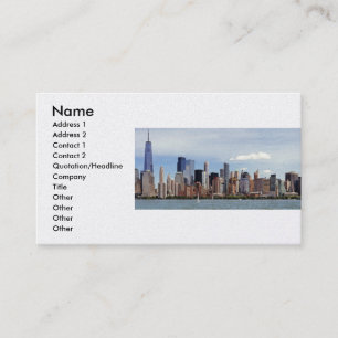 Tarjeta De Visita Ciudad - Nueva York - El horizonte de Nueva York d