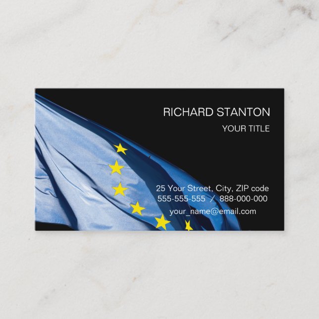 Tarjeta De Visita Ciudadano de Europa (Anverso)