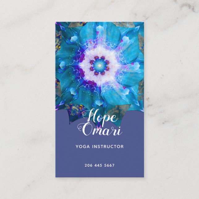 Tarjeta De Visita Clair de Lune | Mandala de la Paz (Anverso)
