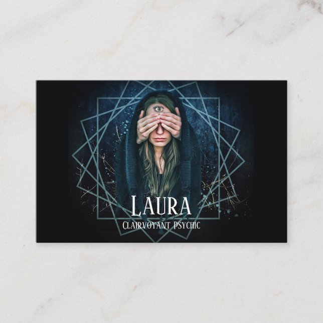 Tarjeta de visita Clairvoyant Psychic (Anverso)