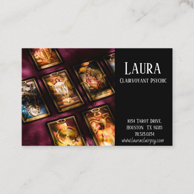 Tarjeta de visita Clairvoyant Psychic (Anverso)