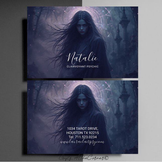 Tarjeta De Visita Clairvoyant Psychic Medium (Subido por el creador)
