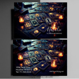 Tarjeta De Visita Clairvoyant Psychic Medium Tarot