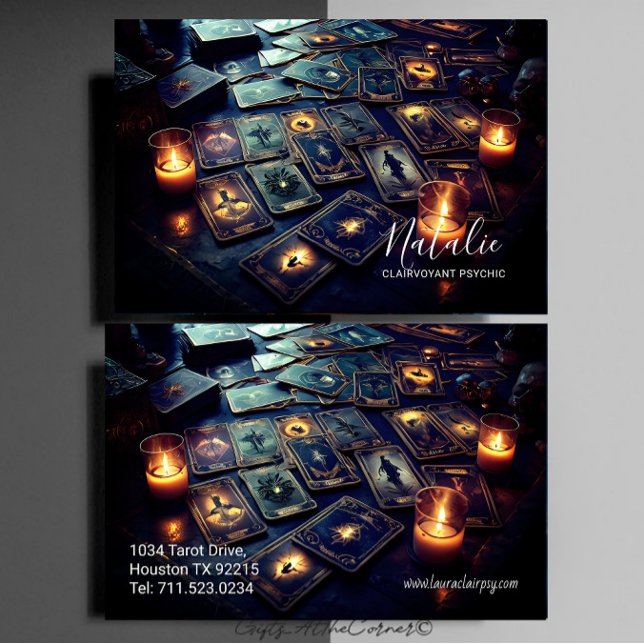 Tarjeta De Visita Clairvoyant Psychic Medium Tarot (Subido por el creador)