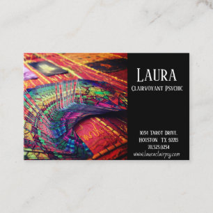 Tarjeta de visita Clairvoyant Psychic Tarot