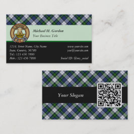 Tarjeta De Visita Clan Gordon Dress Tartan Business Card