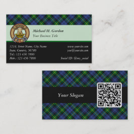 Tarjeta de visita Clan Gordon Tartan