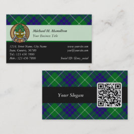 Tarjeta De Visita Clan Hamilton Hunting Tartan Business Card
