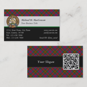 Tarjeta De Visita Clan MacGowan Tartan