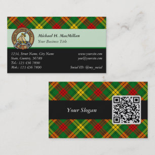 Tarjeta De Visita Clan MacMillan Tartan